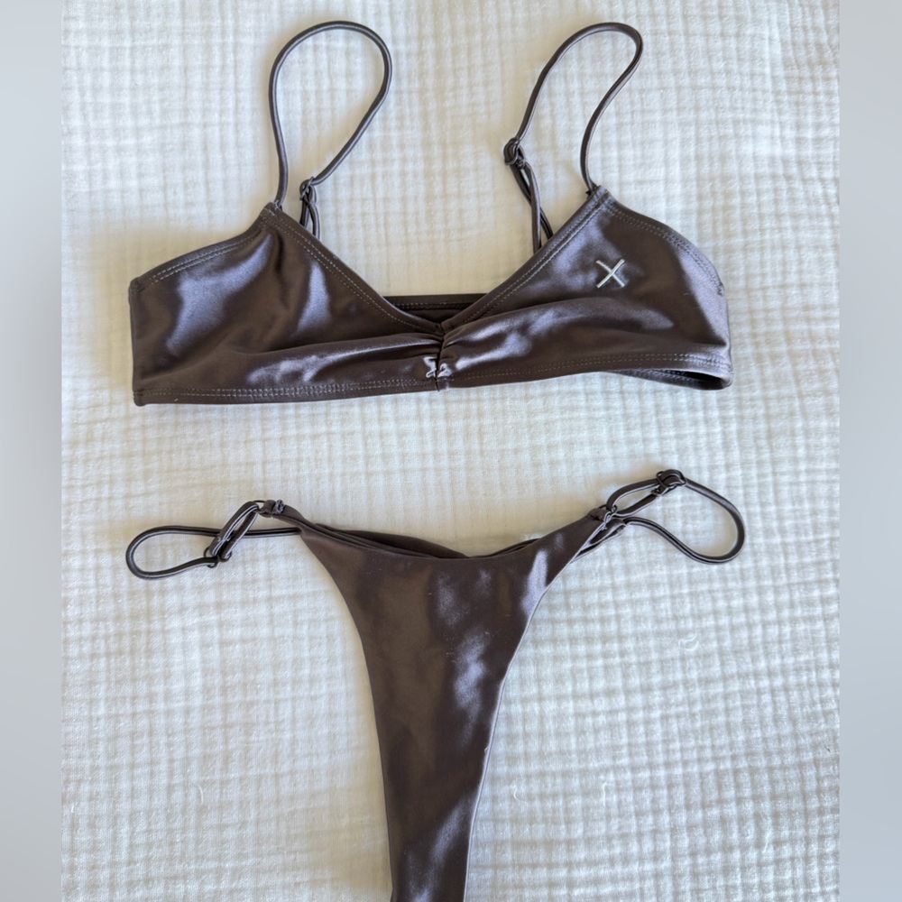 BOUTINELA Brown Bikini SET with Adjustable Straps